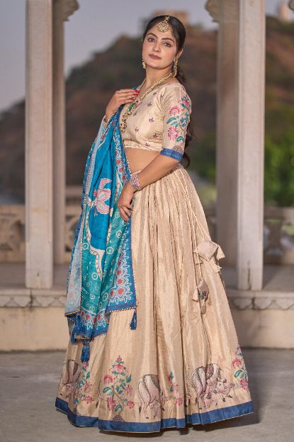 Designer Kalamkari Lehenga Set